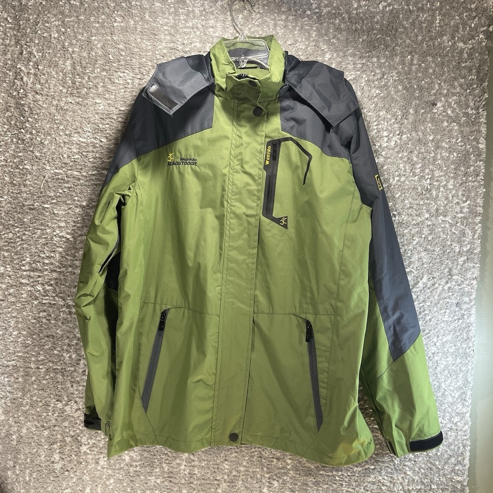 Wantdo Green Water Repellent Women's Size Xl Winter Coat Removable Hood Jacket